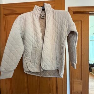 Avalanche Women's Light Beige Quilted Puffer Jacket